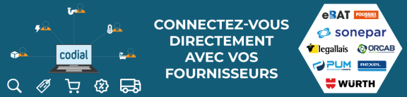 Logiciel gestion des achats connectés directement aux fournisseurs BTP