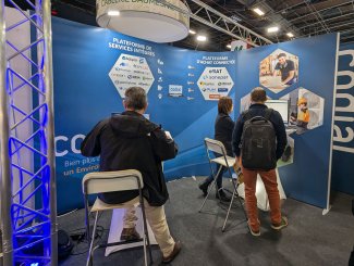 Démo Batimat sur la plateforme d'achat connectée et les solutions partenaires