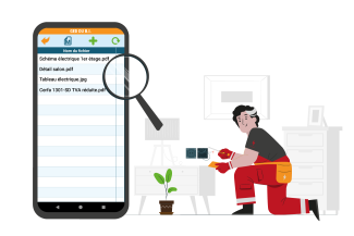 Accès aux documents pour faciliter l'intervention de réparation