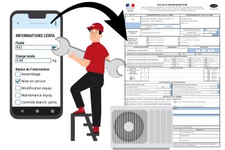 Génération CERFA personnalisé depuis rapport d'intervention mobile