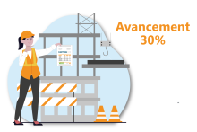 Facture de situation pour facturer à l'avancement