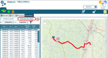 GPS historique des trajets et détail des parcours