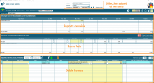 Saisie horaire et des frais à la ligne pour chaque salarié ou matériel